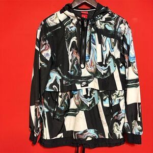 Nike Women's Marble Print Half Zip Jacket Multicolor‎ Size M Casual